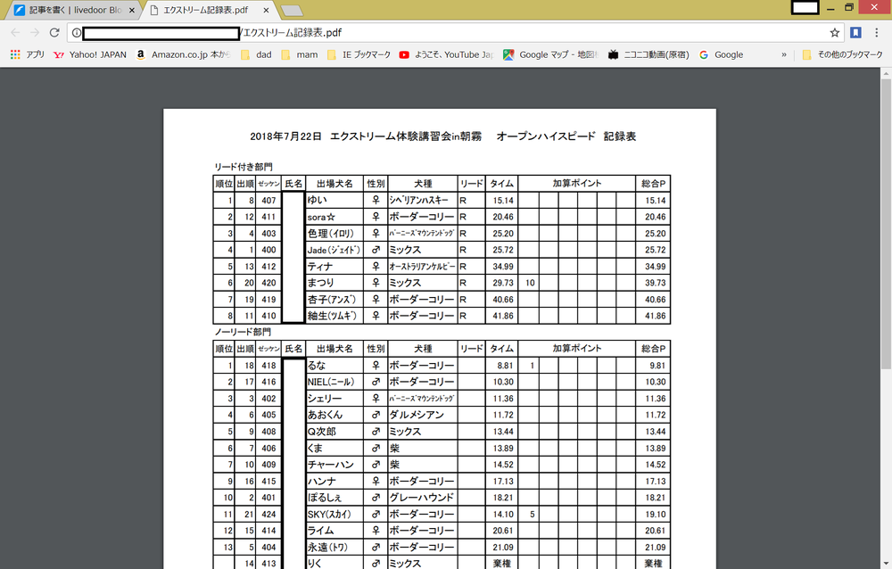 記録表1