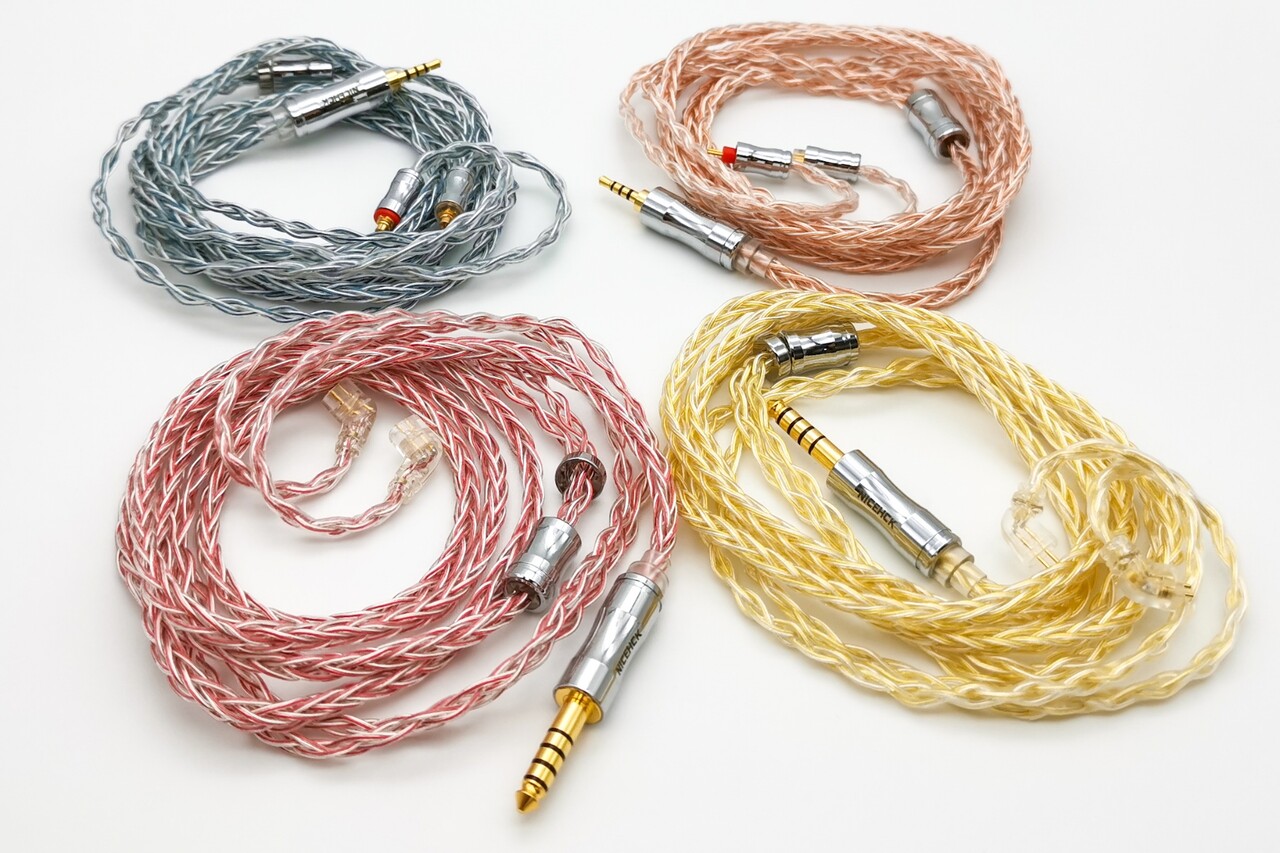 NICEHCK C8s-1 / C8s-2 / C8s-3 / C8s-4」8芯 高純度銅銀メッキ NICEHCK C8s-1 / C8s-2 / C8s-3 / C8s-4」8芯 高純度銅銀メッキ