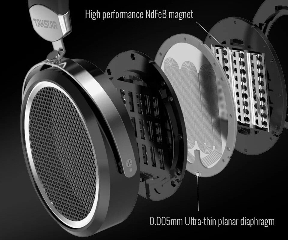 TAKSTAR HF580」 極薄振動板による大口径平面駆動ドライバー搭載