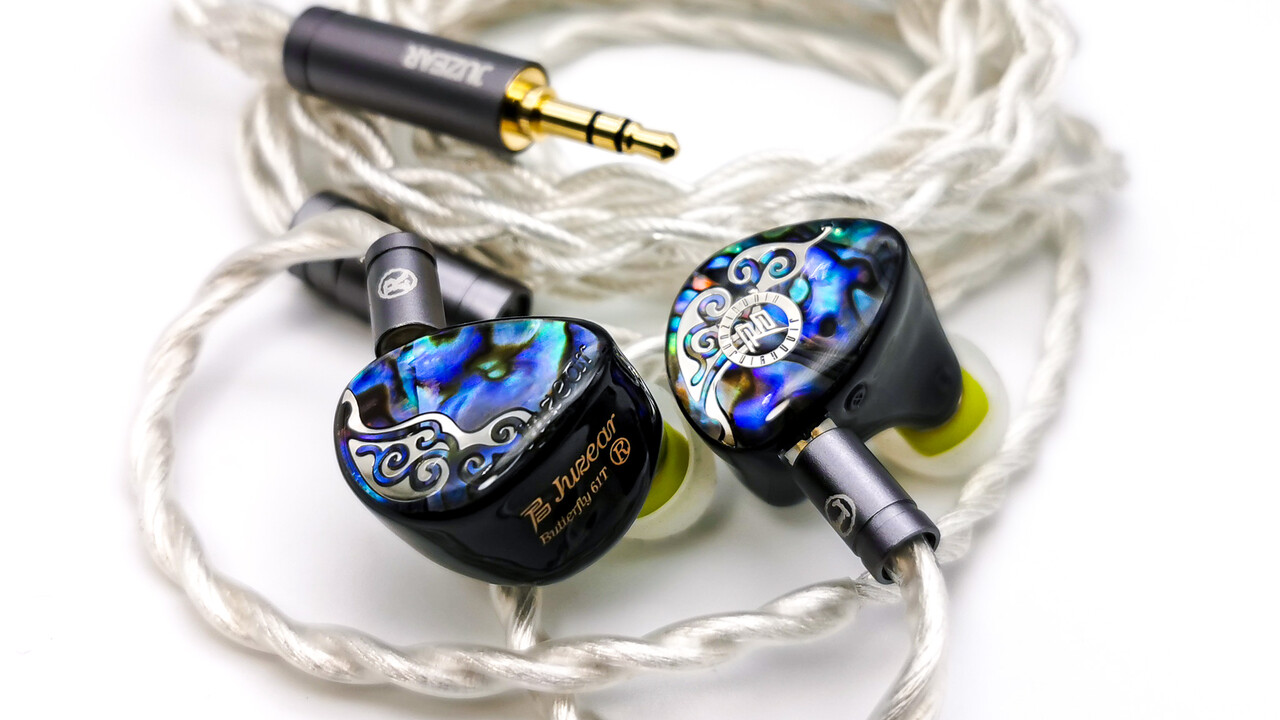 JUZEAR Butterfly 61T」 美しいシェルにKnowles製BAとCCP振動板 JUZEAR Butterfly 61T」 美しいシェルにKnowles製BAとCCP振動板