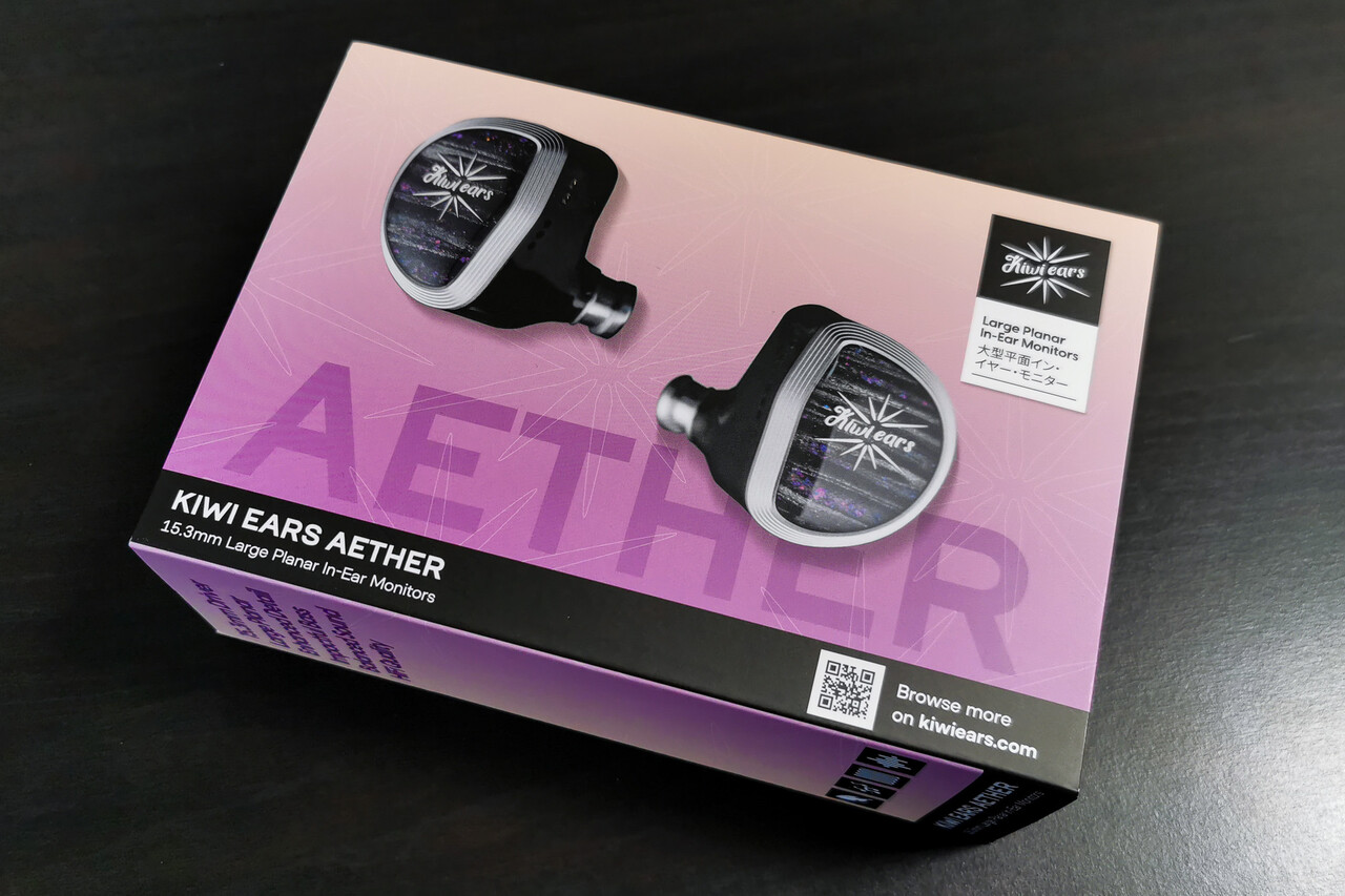 Kiwi Ears Aether（15.3mm大型平面ドライバー） Kiwi Ears Aether」 最大級15.3mm平面駆動ドライバー搭載。環境