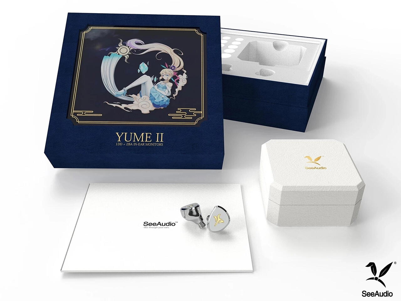 SeeAudio Yume 2」 高品質ドライバー搭載2BA+1DDモデルが全く SeeAudio Yume 2」 高品質ドライバー搭載2BA+1DDモデルが全く