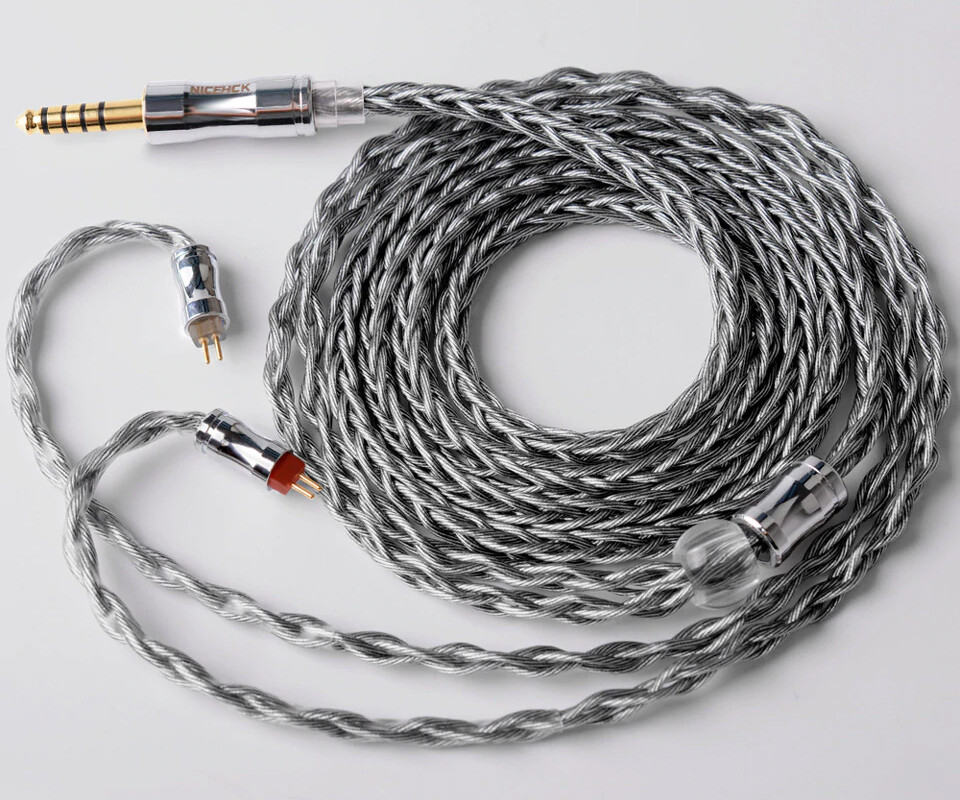 NICEHCK DarkJade」 8芯 高純度単結晶銅銀メッキ＋グラフェン