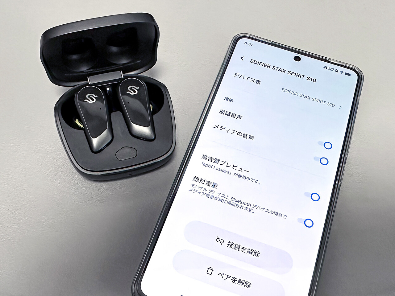 EDIFIER「STAX SPIRIT S10」 12mm平面磁界ドライバーを搭載し EDIFIER「STAX SPIRIT S10」 12mm平面磁界ドライバーを搭載し