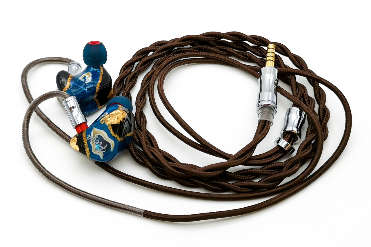 LETSHUOER Nebula 6N 単結晶銅リケーブル、イヤホンリケーブル LETSHUOER LR-Nebula 6N Monocrystalline Copper IEM Cable with 0.78