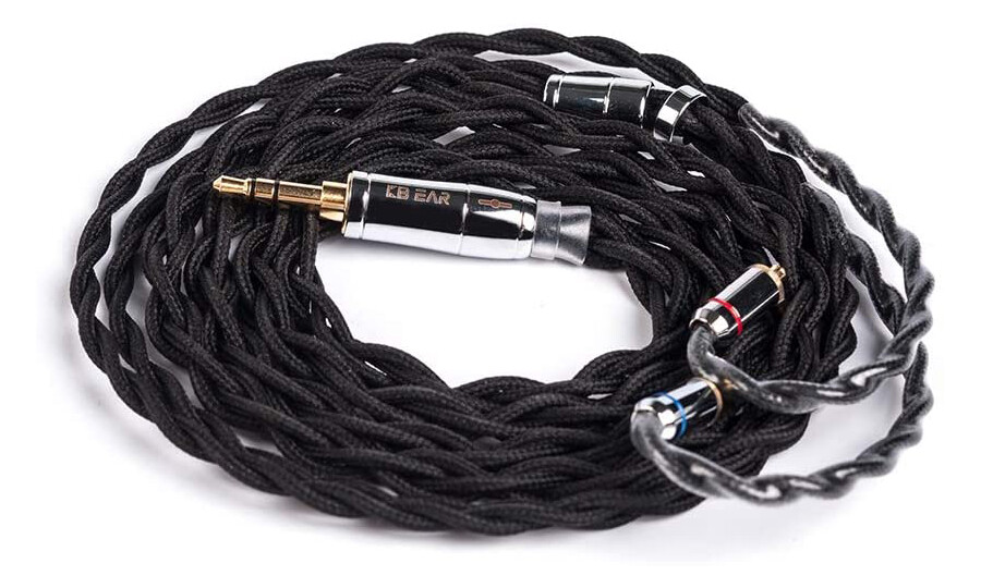レビュー高評価の商品 KBEAR「KBX4879」 4芯 5N UPOCC ケーブル ／ イヤホンの ケーブル・シールド