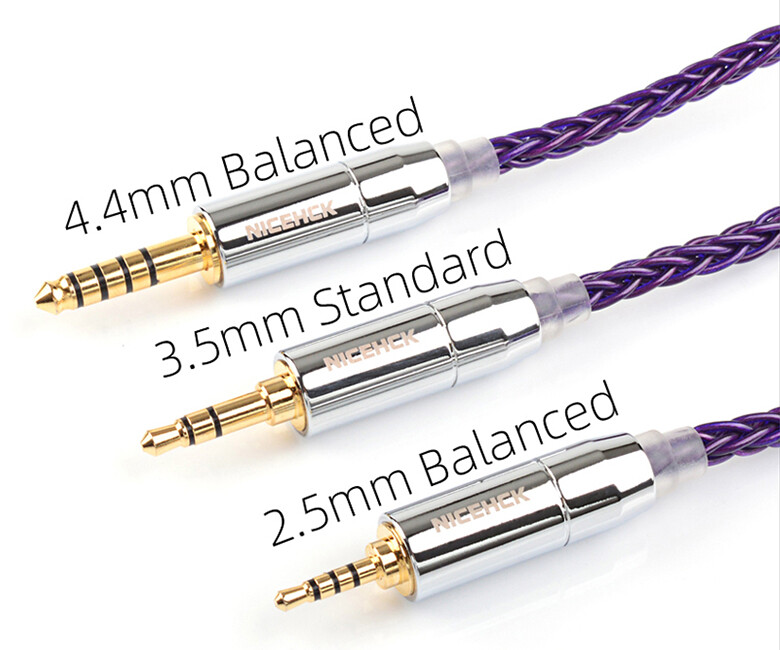 NICEHCK PurpleSE」 高純度無酸素銅(古河電工製) 8芯ケーブル