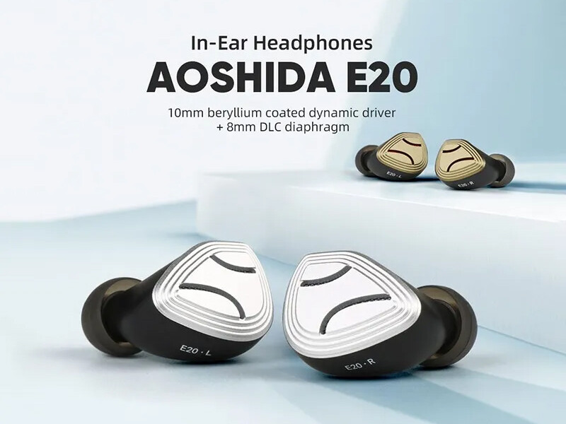 AOSHIDA E20」 ベリリウム+DLCの2種類の振動板による手堅い品質