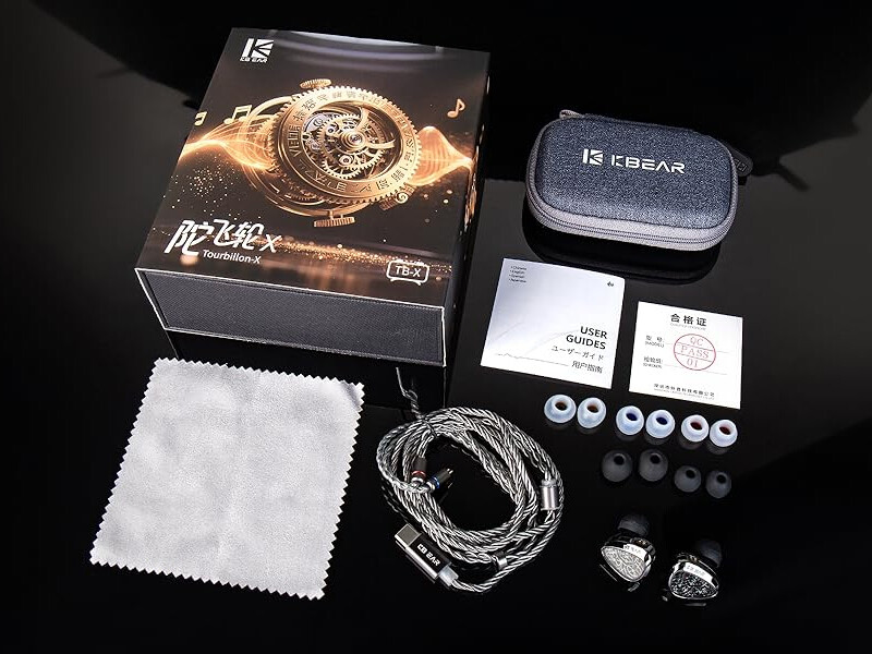 KBEAR TB-X (Tourbillon X)」 精緻なギアデザインにカーボン系