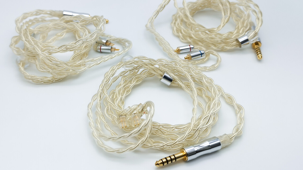 NICEHCK SilverDay」 5N 銀メッキOCC 単結晶銅線ケーブル ／ イヤホン