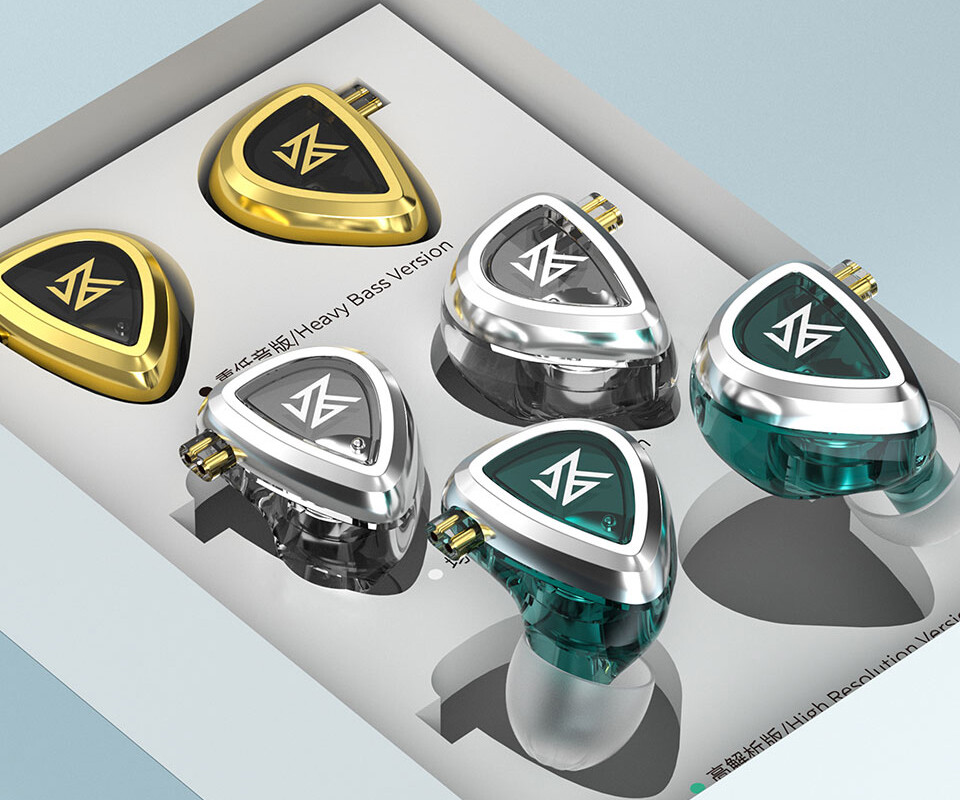 KZ EDA」 3種類のサウンドチューニングの本体が1個のパッケージに