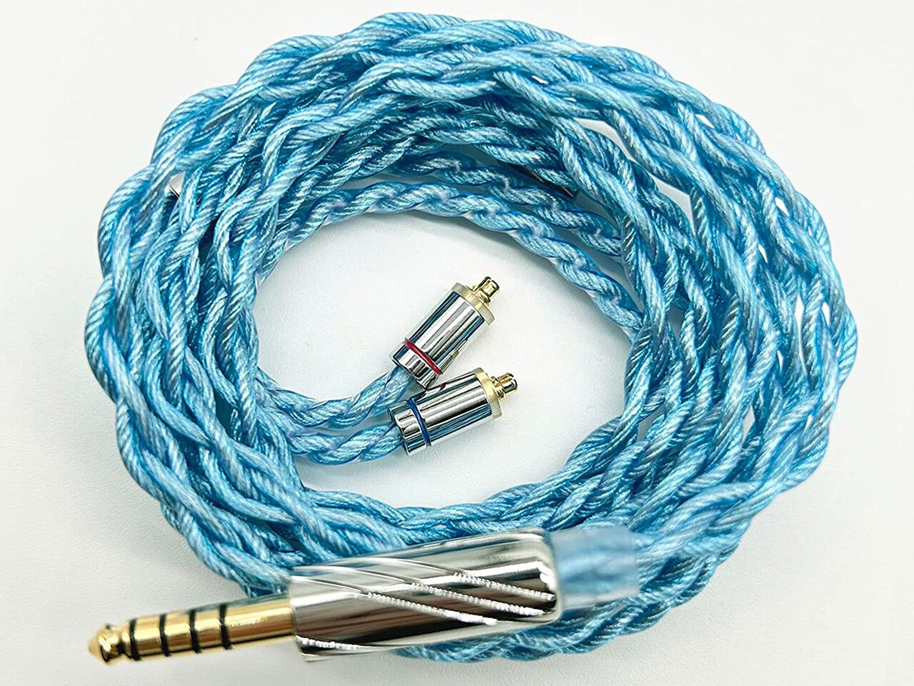 BIGMANGO ALLBLUE」 4芯銀メッキ線ケーブル (ライトブルー BIGMANGO ALLBLUE」 4芯銀メッキ線ケーブル (ライトブルー