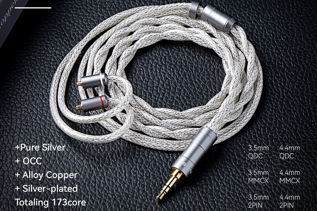 KBEAR HunYuan」 純銀+単結晶銅+銅合金+銀メッキ複合線ケーブル / 各