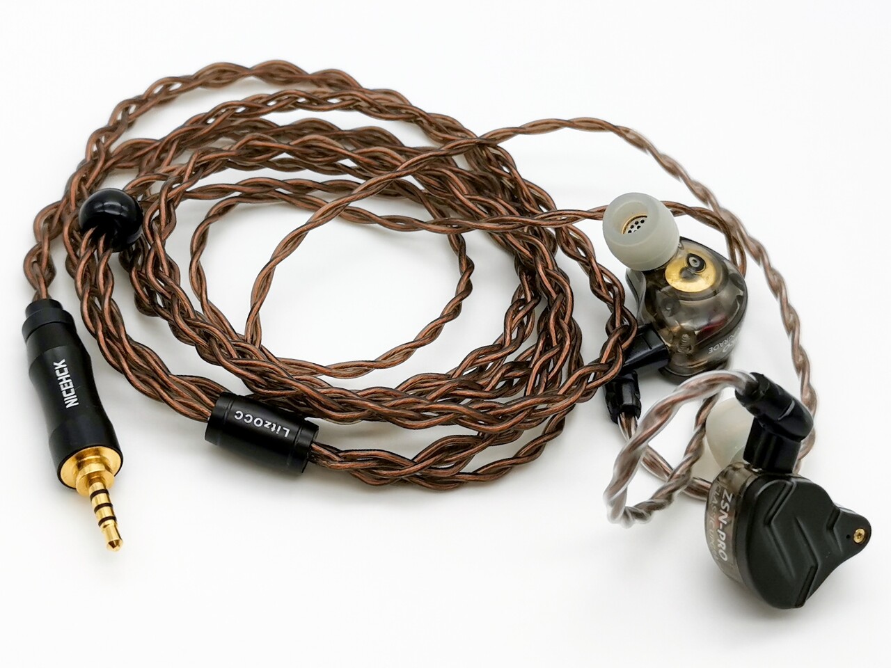 NICEHCK LitzOCC」 4芯 4N OCC高純度単結晶銅線ケーブル ／ 低価格で