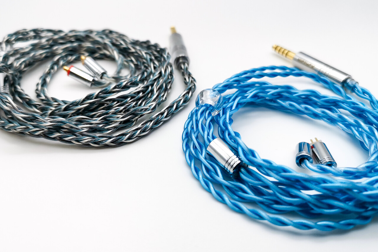 NICEHCK ケ－ブルセット NiceHCK BlackWheat 8 コア シルバーメッキ銅マイクケーブル