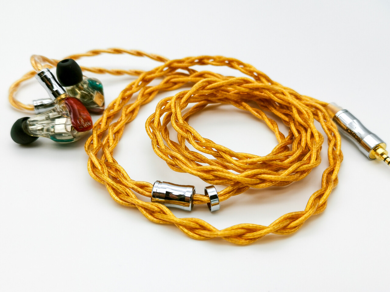 NICEHCK OALLOY, C4-1 set リケーブル NiceHCK C4-1 ケーブル 6N UPOCC 銅銀メッキ 3.5/2.5/4.4