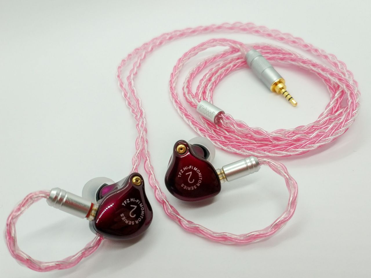 Kinboofi「KBF4735」「KBF4736」 8芯 銀メッキ銅線イヤホン