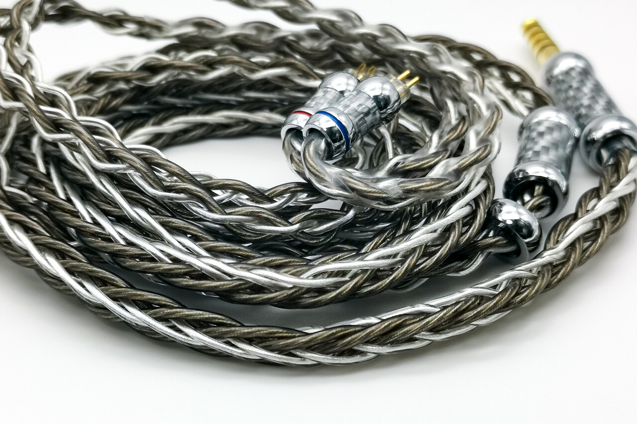 NICEHCK SilverCat」8芯 銀メッキ亜鉛銅合金線 & 銀メッキ金銅合金線