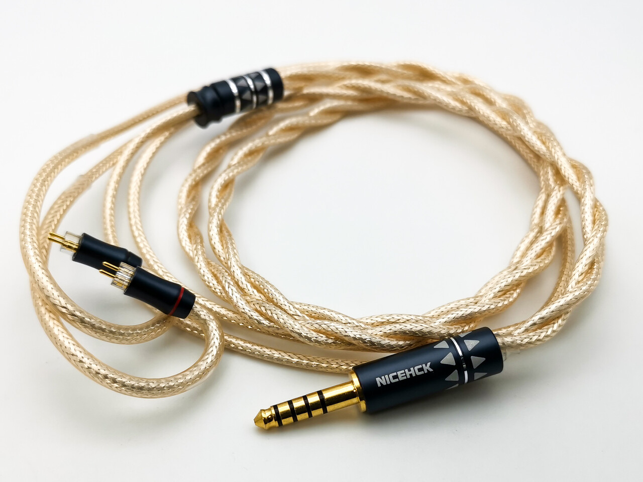 NICEHCK CoaxialSir」6N 銀箔メッキOCC+銀メッキ線ミックス同軸