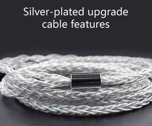 KZ Silver/Blue Mixed (784 core) Upgrade Cable
