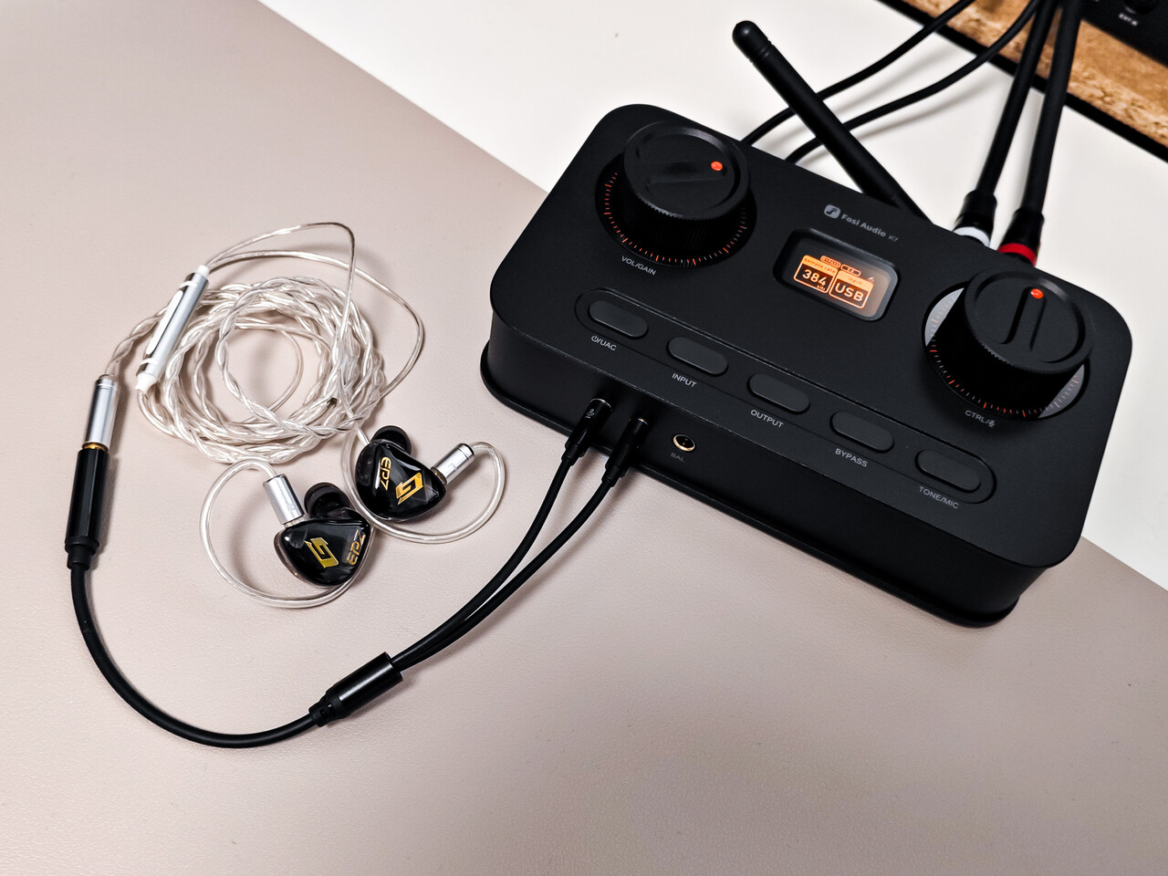 Fosi Audio K7 ゲーミングDACヘッドフォンアンプ