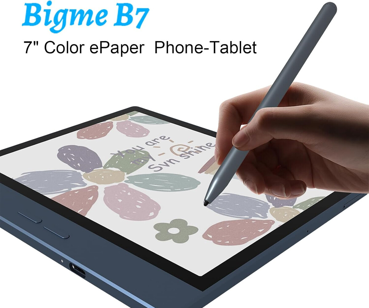 Bigme B7」 7インチカラーパネル対応 Android & 4G搭載で様々な電子