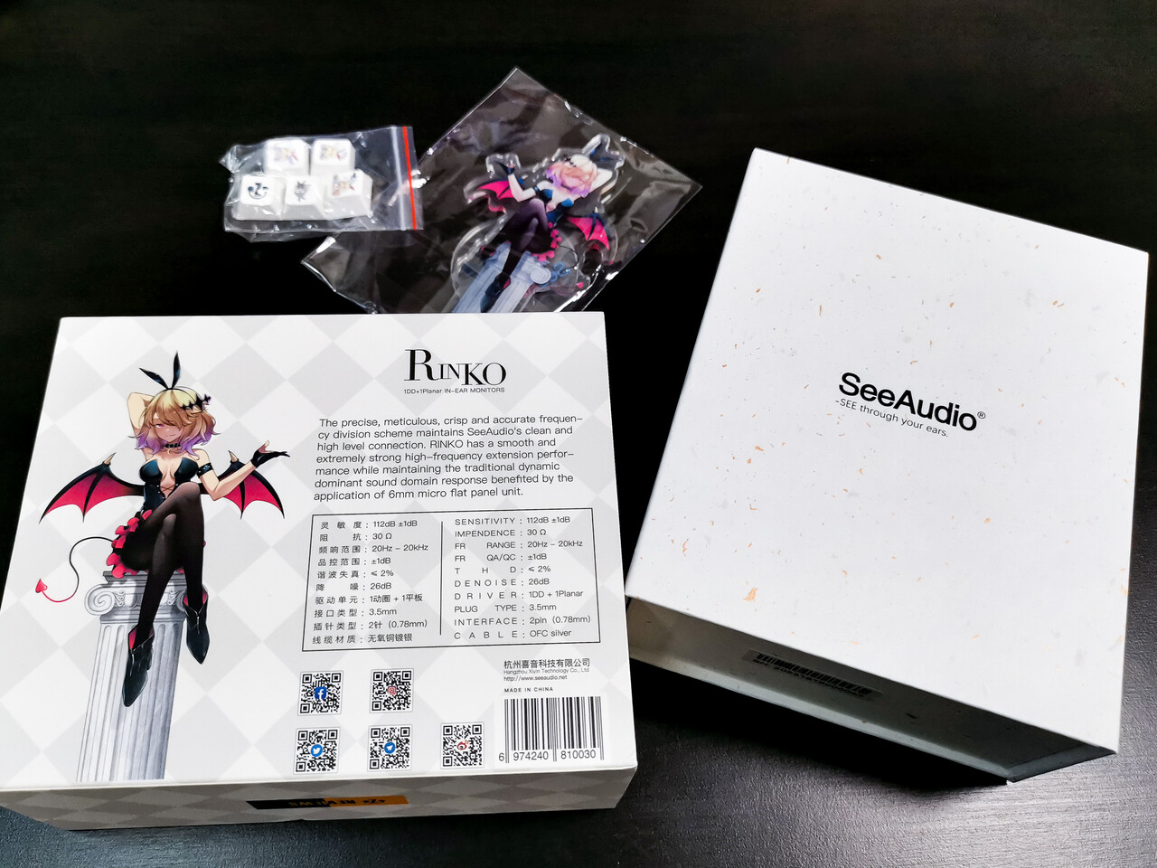 SeeAudio Rinko 3.5mmプラグ Seeaudio Rinko black 3.5mm