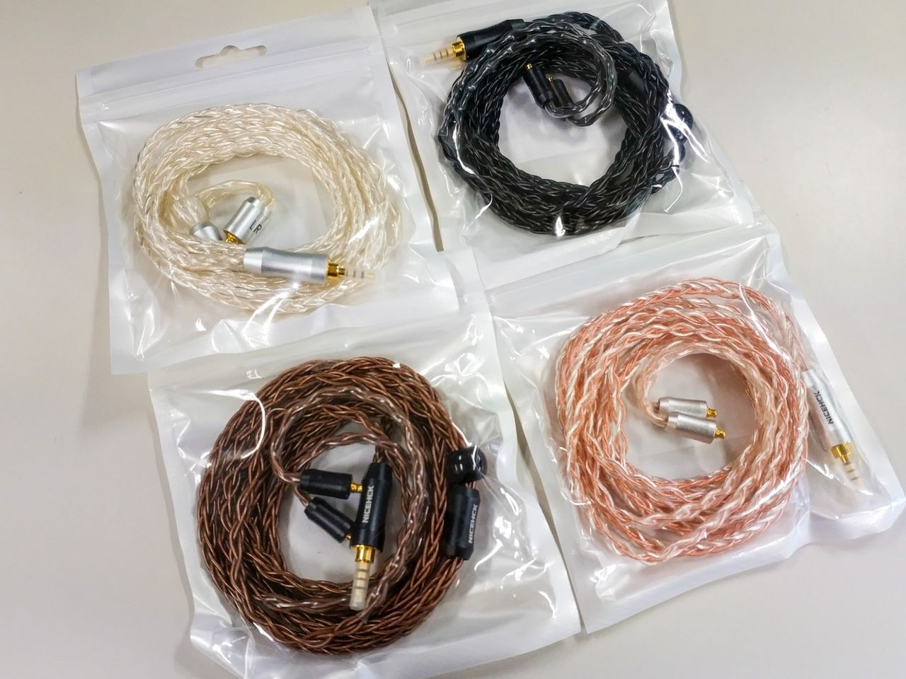 NICEHCK CT1」「TDY1」「TDY2」「TYB1」 HCKの最新イヤホンケーブルを