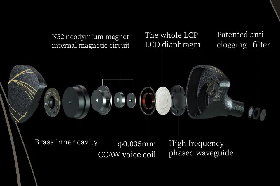 水月雨「Moondrop Aria」(2021) 落ち着いたデザインと絶妙な空間表現が