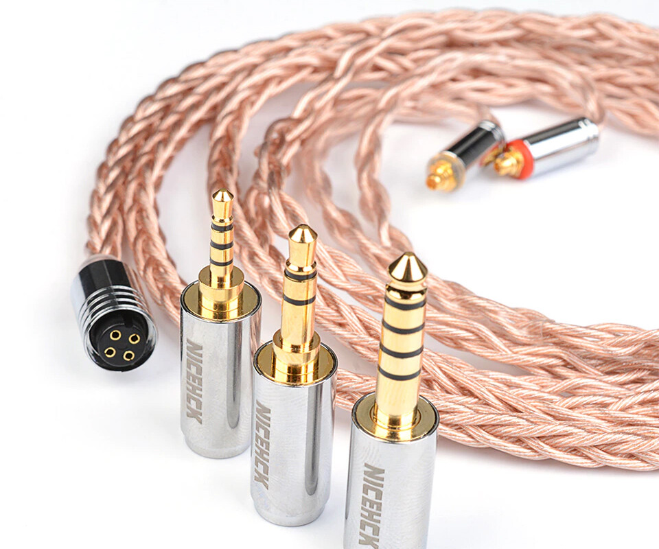 NICEHCK×Angelears Tricolor」7N OCC銀メッキ線 & グラフェンOCC線