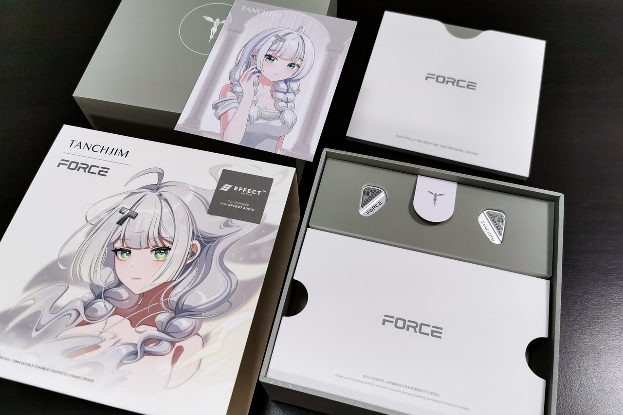 あ*め様 TANCHJIM x EFFECT AUDIOコラボFORCE 有線イ TANCHJIM X EFFECT Audio FORCE」 オープンバック構成の洗練され