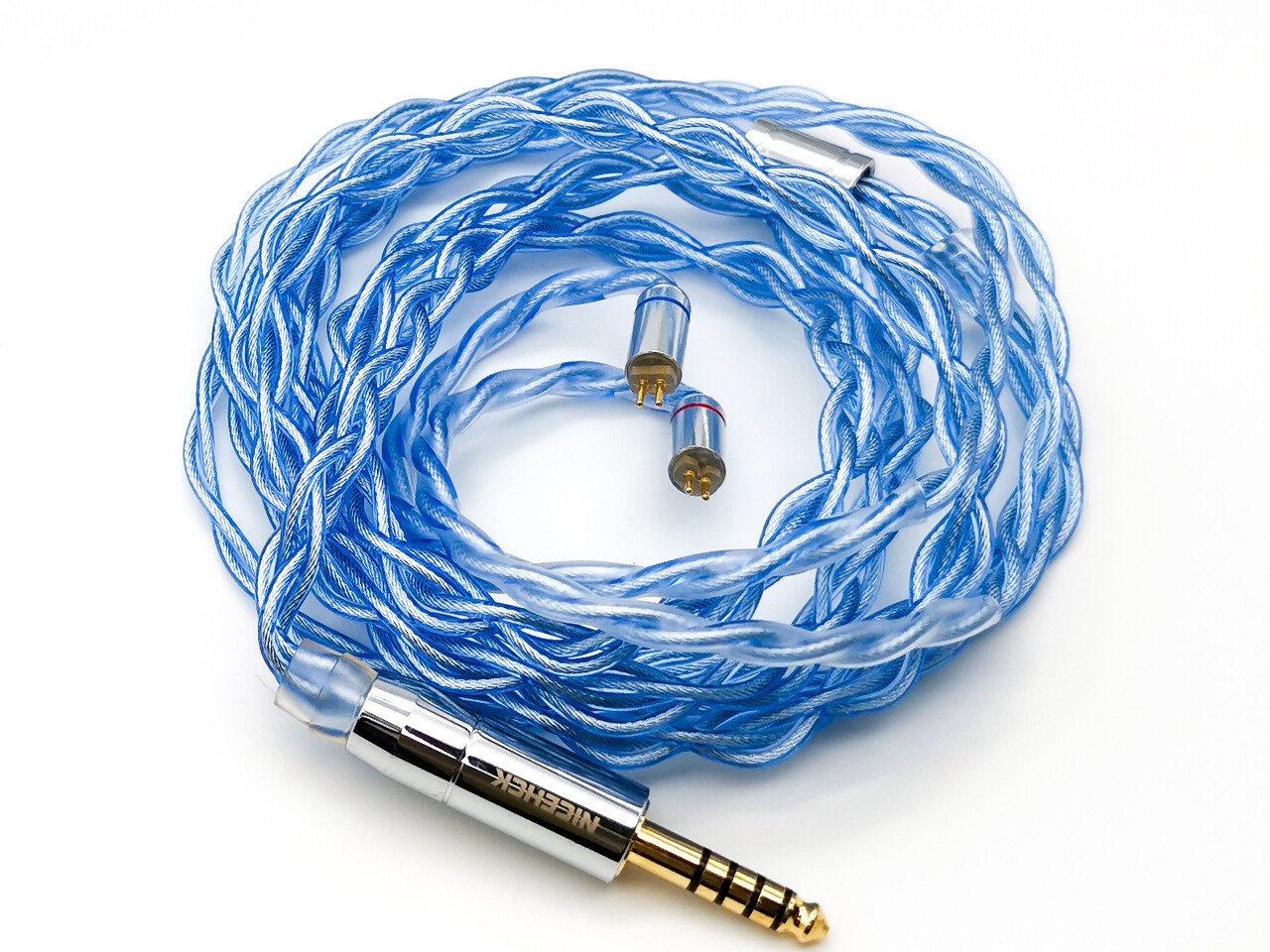 NICEHCK BlackJelly イヤホンリケーブル グラフェン線と7N単結晶銅線のミックス 純度99.99999% qdc 2Pin NICEHCK BlackJelly イヤホンリケーブル グラフェン線と7N単結晶銅線の