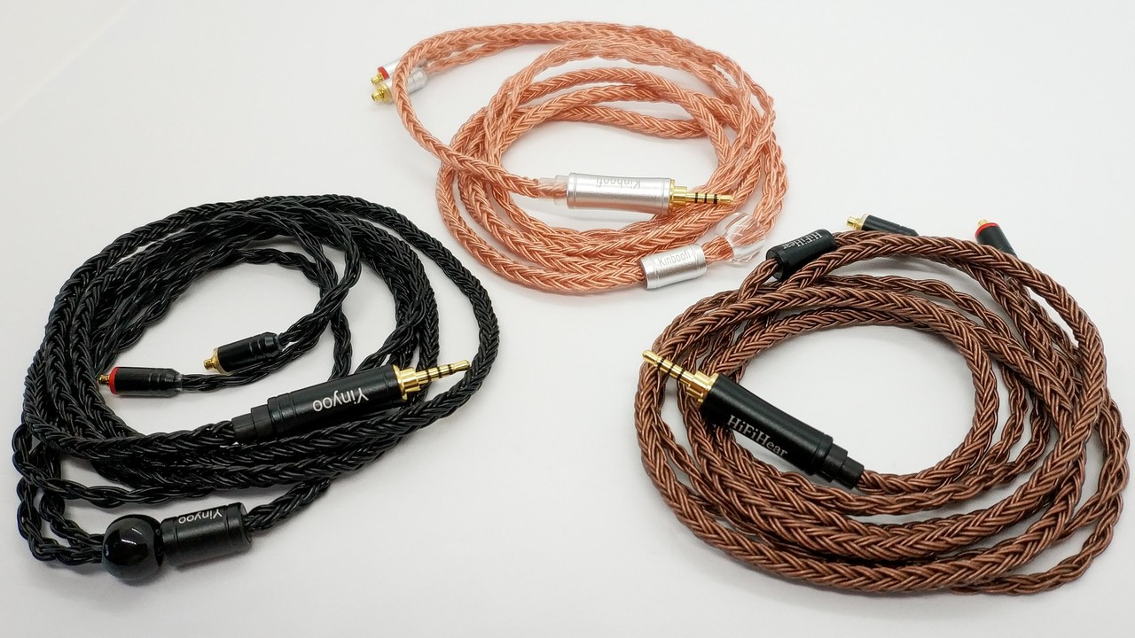 Yinyoo／Kinboofi／HiFiHearの最新「16芯イヤホンケーブル」を