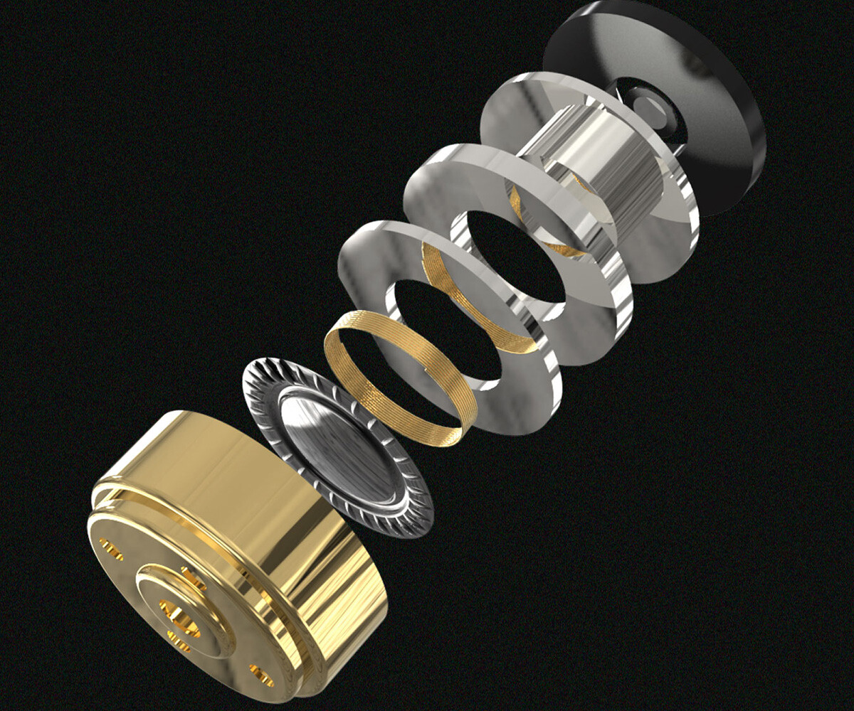 ヘッドフォン/イヤフォン KBEAR AURORA KBEAR Aurora」 美しいクロームデザインに高い分離性と解像感を