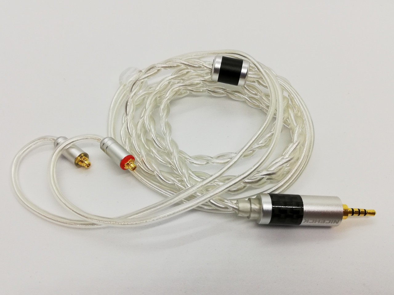 NICEHCK DJY3」 高純度銀メッキ単結晶銅（7N OCC）ケーブル