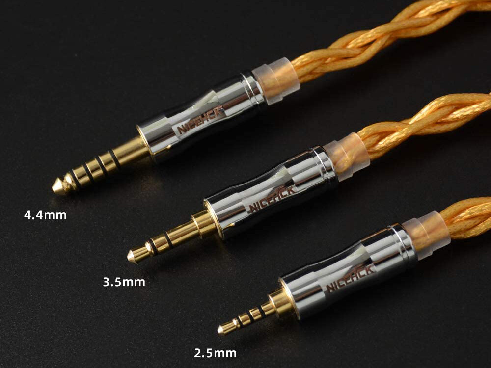 NICEHCK C4-2 / C4-3」 4芯5N銀メッキ＆単結晶銅銀合金ミックス