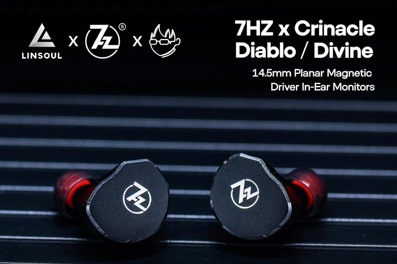 7Hz × Crinacle Diablo」 「7Hz × Crinacle Divines」 14.5mm平面駆動