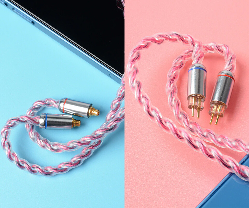 NICEHCK RubyCat」 4芯 高純度銅線ケーブル ／ 低価格中華イヤホンとの