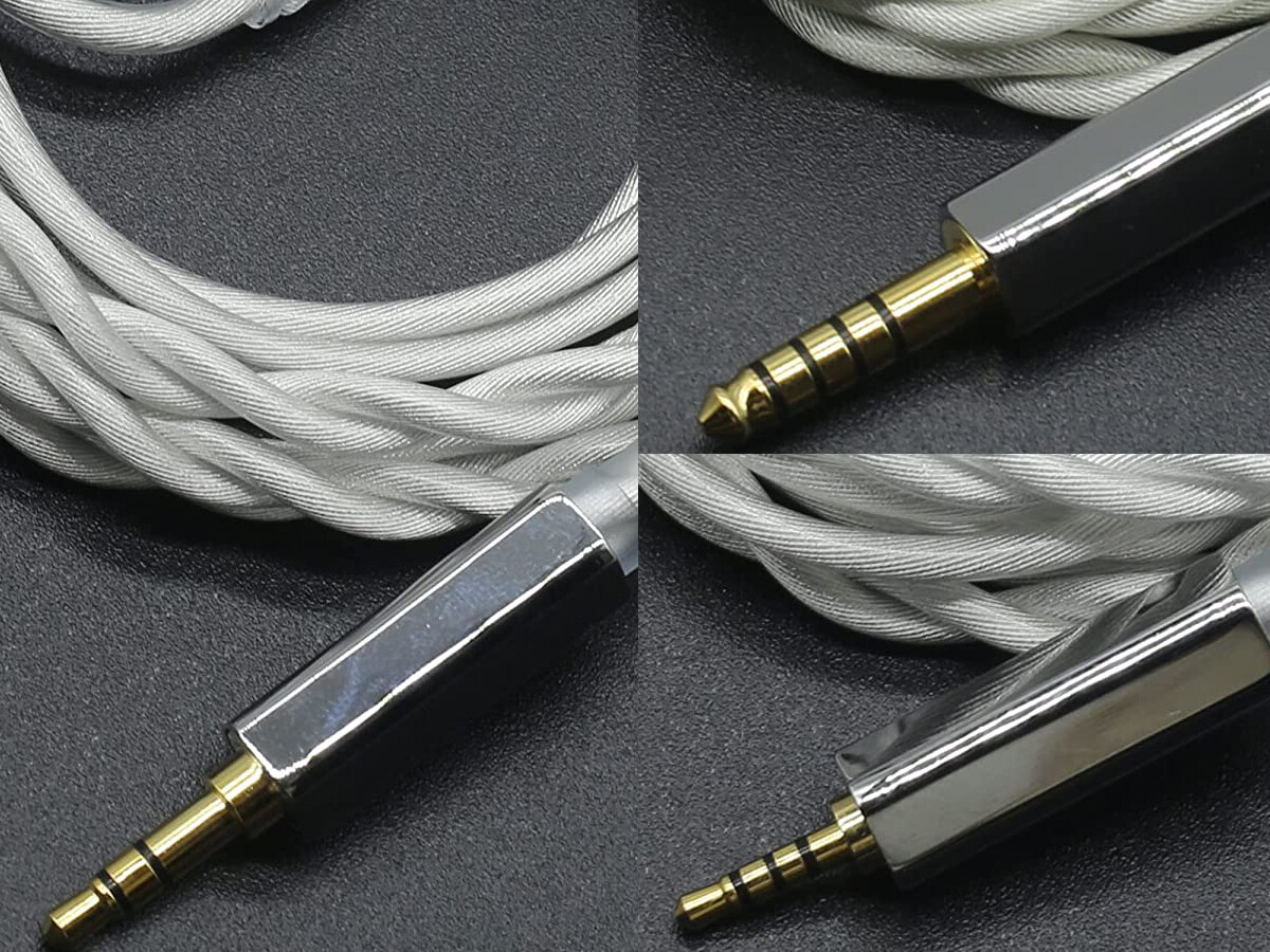 JSHiFi 銀月」銀メッキ線&単結晶銅線ミックスケーブル JSHiFi 銀月」銀メッキ線&単結晶銅線ミックスケーブル