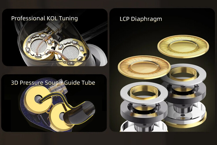 QKZ x HBB Hades」 9mm LCP振動板ドライバー×2基を並列配置
