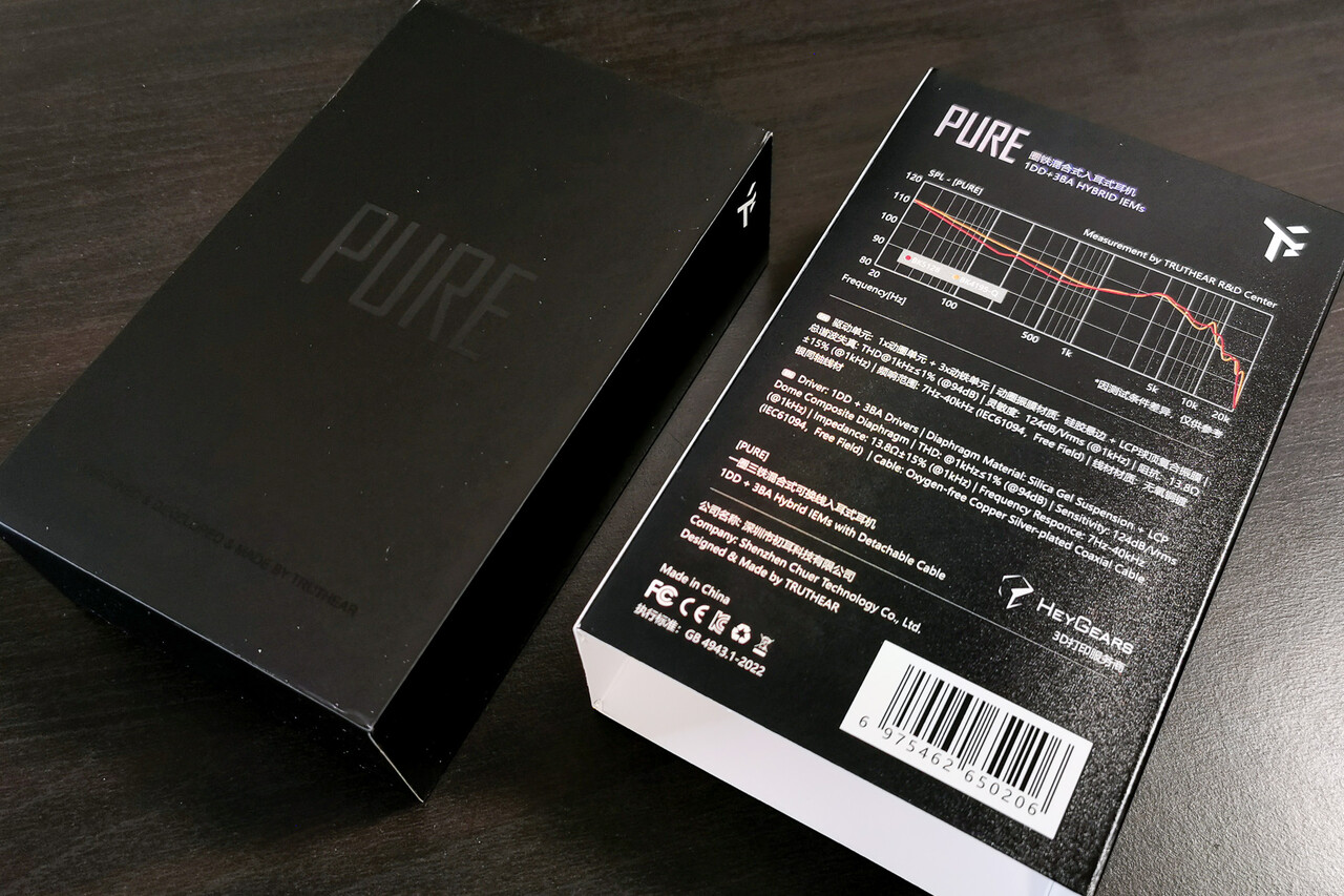 TRUTHEAR PURE」 80ドル台の価格を維持しつつ、3BA+1DD構成、新