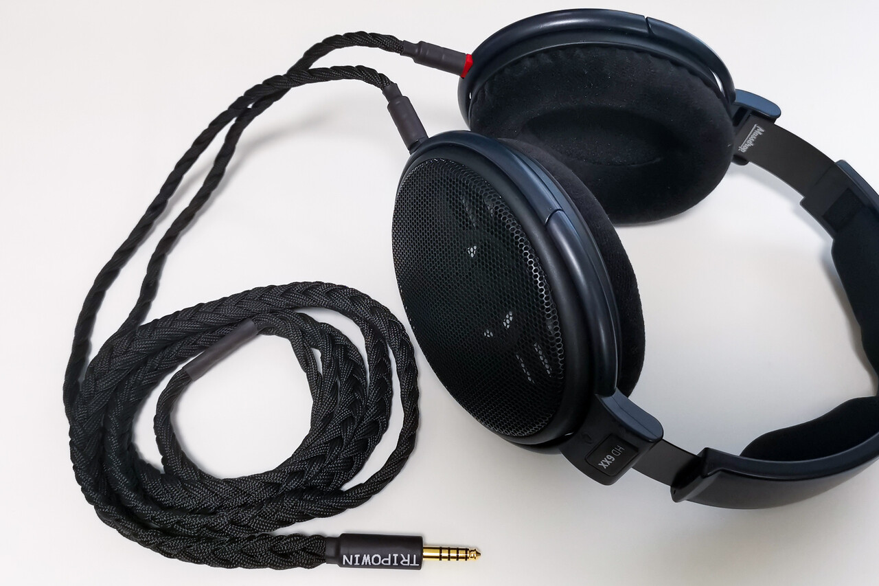 HD660S＋TRIPOWIN GranVia Tripowin granvia 26AWG 36ストランド × 4コア手作りヘッドホン用交換
