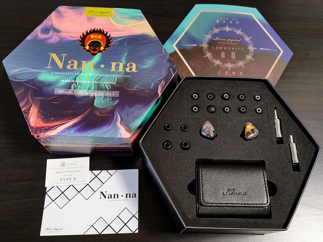 Kinera Nanna 2.1 Z-Tune Edition」 Sonion製EST&BA搭載の 2EST+1BA+ 