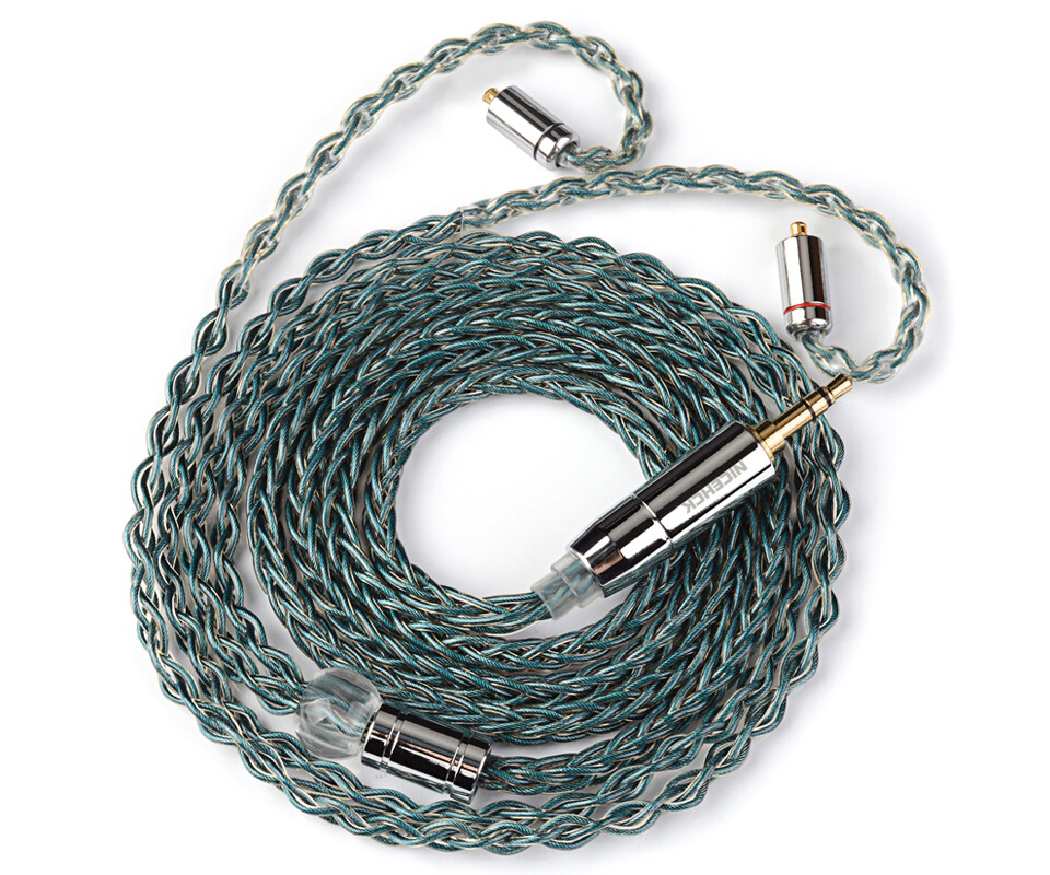 NICEHCK SuperCyan」 7N OCC(高純度単結晶銅) + OCC銀合金 NICEHCK SuperCyan」 7N OCC(高純度単結晶銅) + OCC銀合金