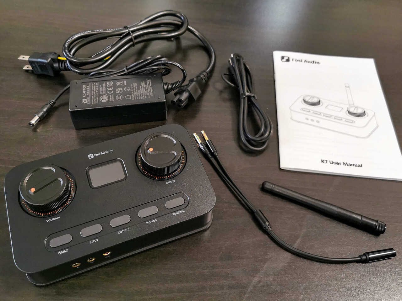 Fosi Audio K7 DAC オーディオインターフェイス Fosi Audio K7 ゲーミングDACヘッドフォンアンプ