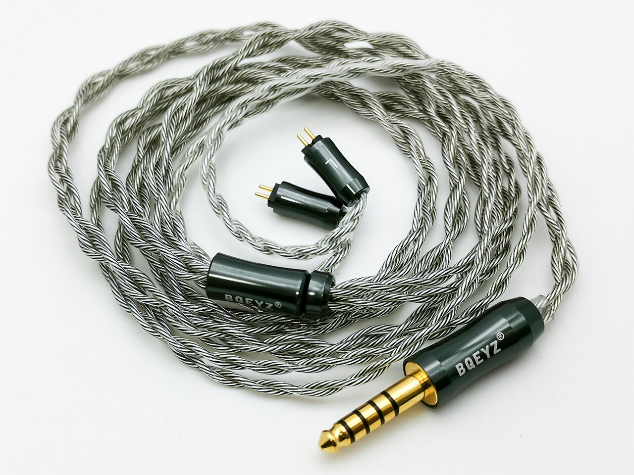 BQEYZ C12 4芯 高純度銅＋銀メッキ銅ミックス線 Litzイヤホン