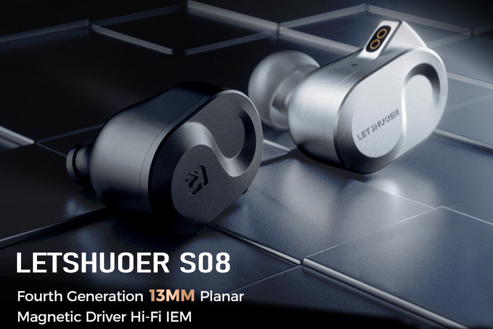 LETSHUOER S08」 第4世代13mm平面駆動ドライバー搭載。上位 LETSHUOER S08」 第4世代13mm平面駆動ドライバー搭載。上位