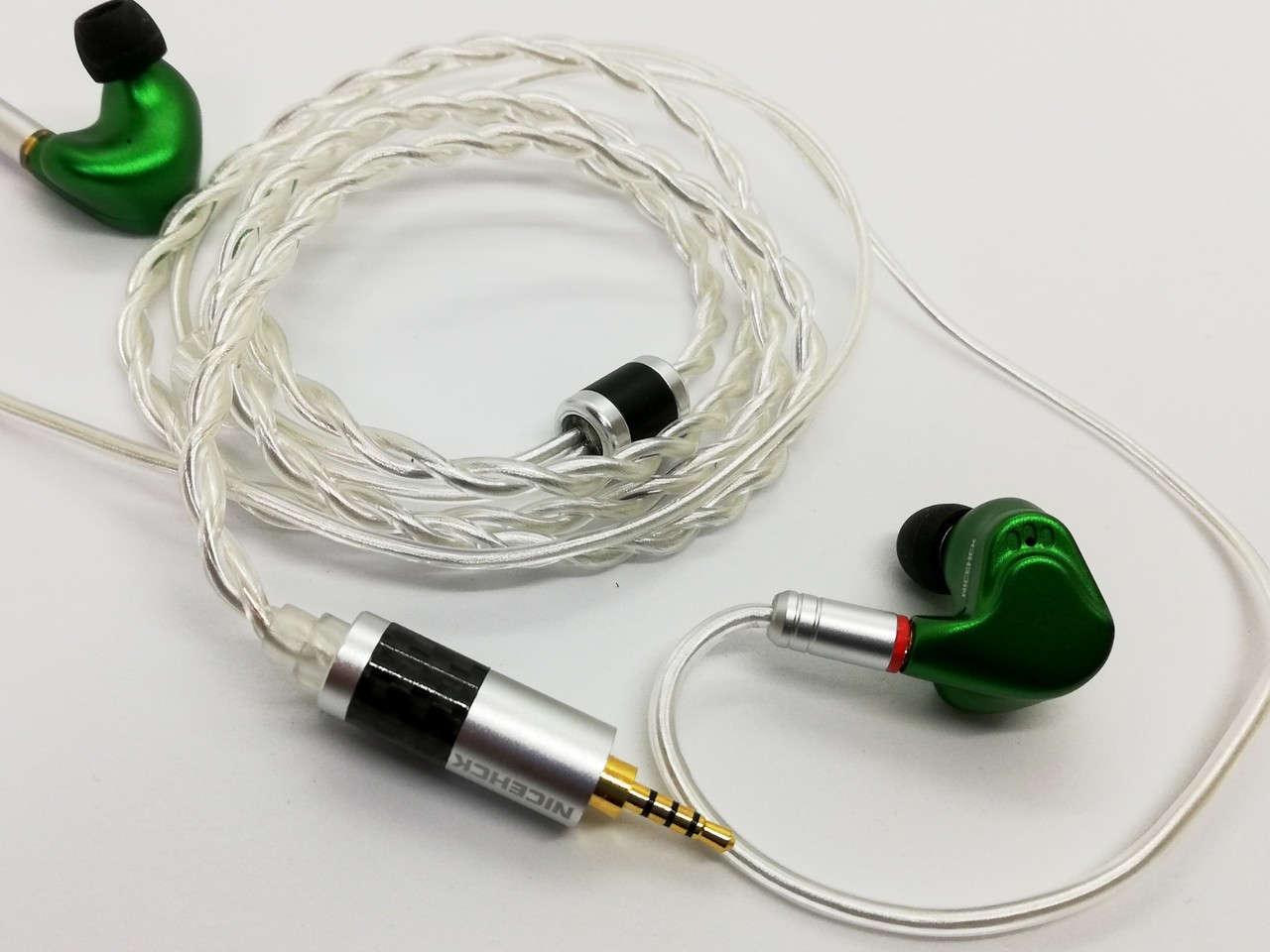 NICEHCK DJY3」 高純度銀メッキ単結晶銅(7N OCC)ケーブル NICEHCK DJY3」 高純度銀メッキ単結晶銅(7N OCC)ケーブル