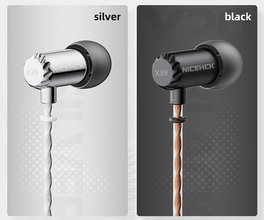 NICEHCK X39」 高音質の6mmチタンコート振動板ドライバー搭載。カラー