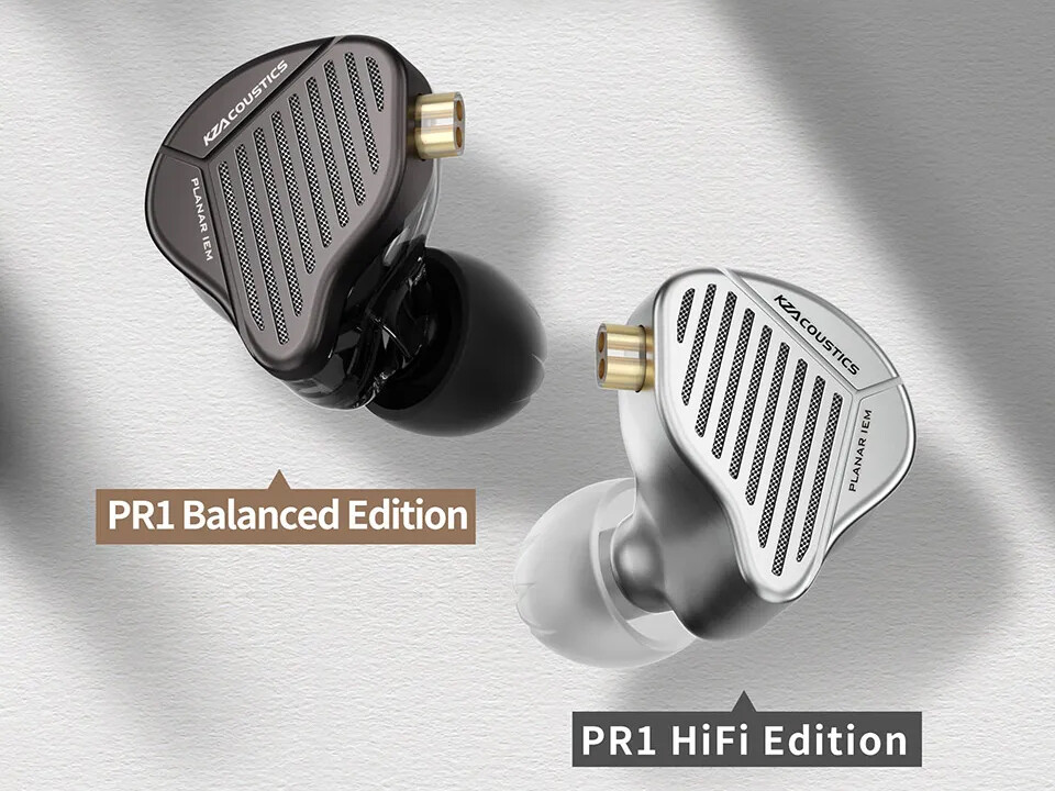 KZ PR1 (Balanced)」「KZ PR1 HIFI」 独自13.2mm平面ドライバー搭載